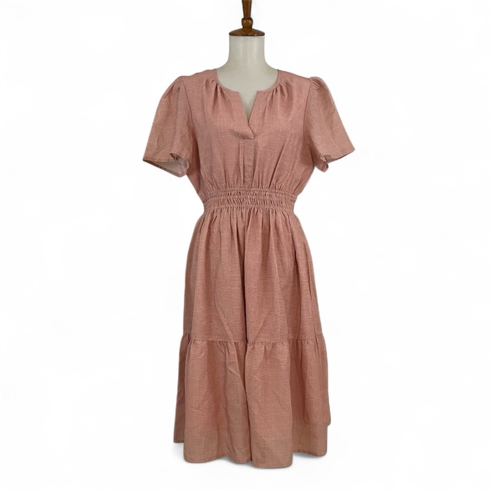 Baltic Born Dita‎ Dress Women’s M Short Sleeve Notch Neck A-Line